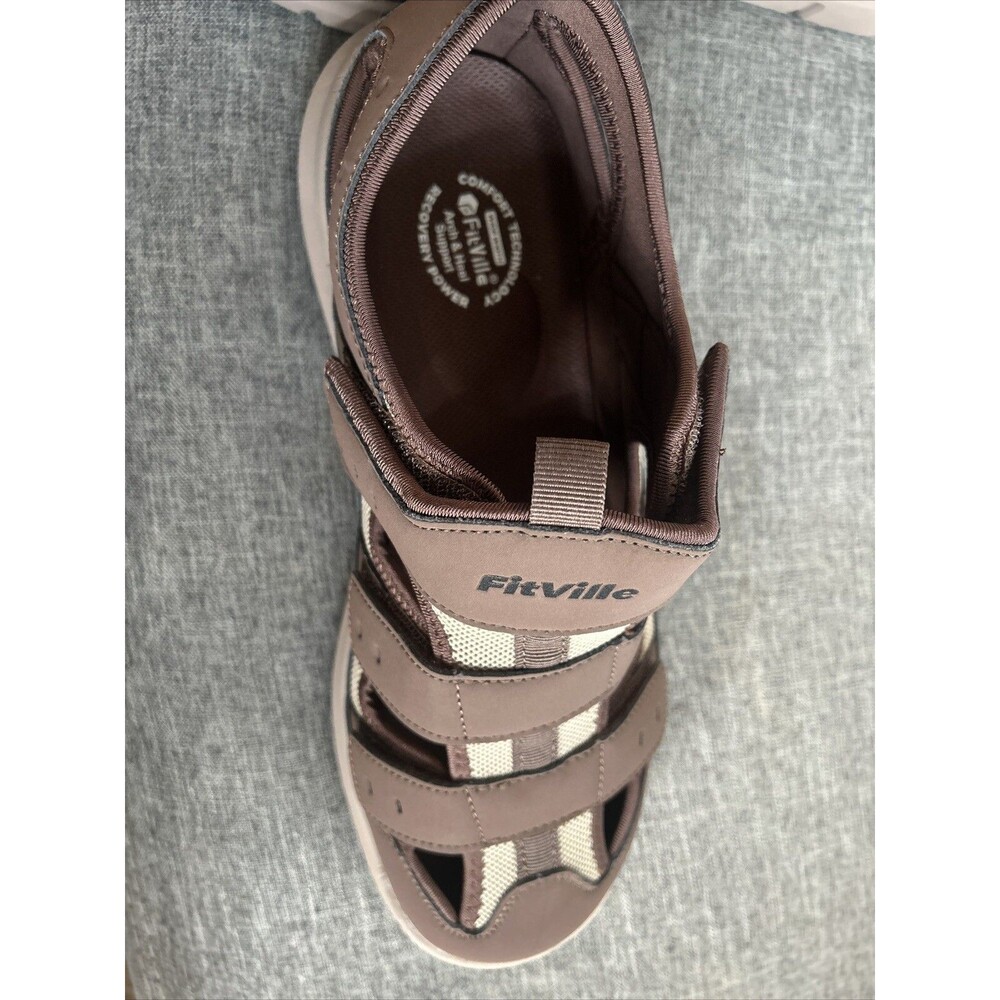 FitVille Diabetic Sandals Mens 12 Wide Casual Comfort Outdoor Sport Adjustable - Picture 6 of 7